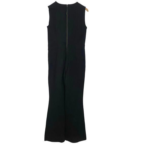 SPANX The Perfect Jumpsuit Womens 1X Petite Black Sleeveless Flare Shapewear - Picture 2 of 10